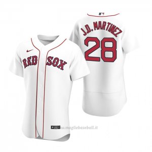 Maglia Baseball Uomo Boston Red Sox J.d. Martinez Autentico 2020 Primera Bianco