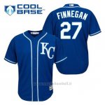 Maglia Baseball Uomo Kansas City Royals Brandon Finnegan 27 Blu Alterner Cool Base
