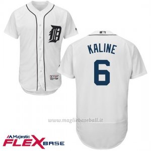 Maglia Baseball Uomo Detroit Tigers Al Kaline Autentico Collezione Flex Base Bianco