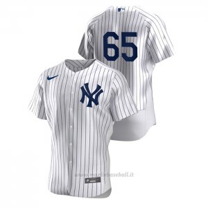 Maglia Baseball Uomo New York Yankees James Paxton Autentico Bianco