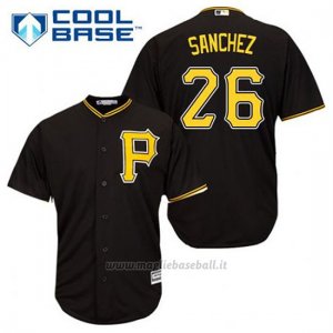 Maglia Baseball Uomo Pittsburgh Pirates Tony Sanchez 26 Nero Alterner Cool Base