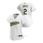 Maglia Baseball Donna Oakland Athletics Khris Davis 2020 Replica Primera Bianco