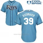 Maglia Baseball Uomo Tampa Bay Rays Kevin Kiermaier Blu Autentico Collezione Cool Base