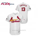 Maglia Baseball Uomo St. Louis Cardinals 13 Matt Carpenter 2019 Postseason Flex Base Bianco