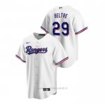 Maglia Baseball Uomo Texas Rangers Adrian Beltre Replica Primera Bianco