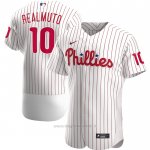 Maglia Baseball Uomo Philadelphia Phillies Jt Realmuto Primera Autentico Bianco