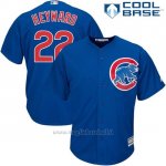 Maglia Baseball Uomo Chicago Cubs 22 Jason Heyward Majestic Autentico Collezione Cool Base