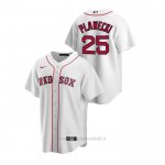 Maglia Baseball Uomo Boston Red Sox Kevin Plawecki Replica Primera Bianco