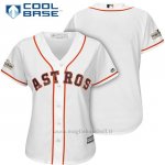 Maglia Baseball Donna Houston Astros 2017 Postseason Bianco Cool Base