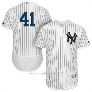 Maglia Baseball Uomo New York Yankees Miguel Andujar Bianco Blu 1ªAutentico