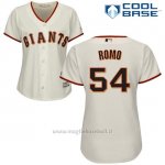 Maglia Baseball Donna San Francisco Giants San Francisco Sergio Romo Cool Base Crema