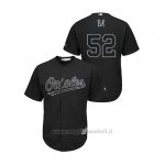 Maglia Baseball Hombre Baltimore Orioles 52 Branden Kline 2019 Players Weekend Bk Replica Nero