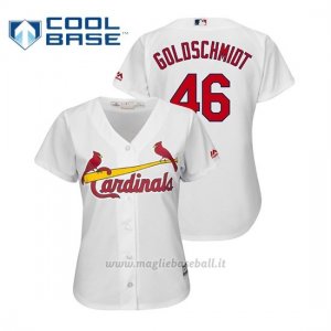 Maglia Baseball Donna St. Louis Cardinals Paul Goldschmidt Cool Base Official 1ªBlanco