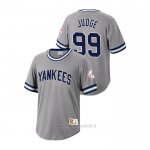 Maglia Baseball Uomo New York Yankees Aaron Judge Cooperstown Collection Grigio