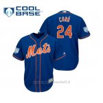 Maglia Baseball Uomo New York Mets Robinson Cano Cool Base Entrenamiento De Primavera 2019 Blu