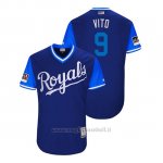 Maglia Baseball Uomo Kansas City Royals Drew Butera 2018 Llws Players Weekend Vito Royal