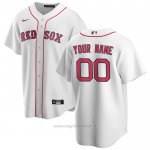 Maglia Baseball Uomo Boston Red Sox Personalizzate Replica Home Bianco