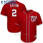 Maglia Baseball Uomo Washington Nationals Adam Eaton Scarlet Cool Base
