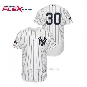Maglia Baseball Uomo New Y Ork Yankees 30 Edwin Encarnacion 2019 Postseason Flex Base Bianco
