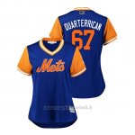 Maglia Baseball Donna New York Mets Seth Lugo 2018 Llws Players Weekend Quarterrican Royal