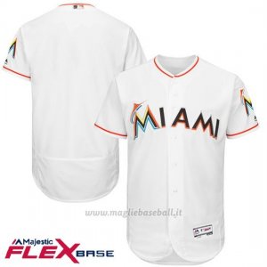 Maglia Baseball Uomo Miami Marlins Bianco Flex Base