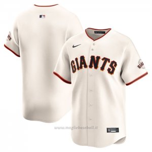 Maglia Baseball Uomo San Francisco Giants Home Limited Crema