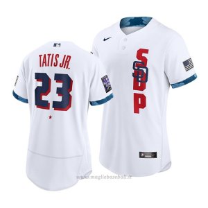 Maglia Baseball Uomo San Diego Padres Fernando Tatis Jr. 2021 All Star Autentico Bianco