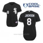 Maglia Baseball Uomo Chicago White Sox 8 Bo Jackson Nero Alterner Cool Base