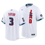 Maglia Baseball Uomo Los Angeles Dodgers Chris Taylor 2021 All Star Replica Bianco