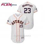 Maglia Baseball Uomo Houston Astros 23 Michael Brantley 2019 Postseason Flex Base Bianco