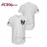Maglia Baseball Uomo New Y Ork Yankees 2019 Postseason Flex Base Bianco