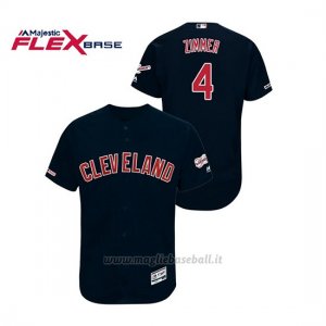 Maglia Baseball Uomo Cleveland Indians Bradley Zimmer 150th Aniversario Patch 2019 All Star Game Flex Base Blu