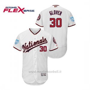 Maglia Baseball Uomo Washington Nationals Koda Glover 2019 Entrenamiento De Primavera Flex Base Bianco