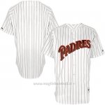 Maglia Baseball Uomo San Diego Padres San Diego Turn Back The Clock Bianco Marrone