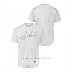 Maglia Baseball Uomo New Y Ork Mets 2019 Players Weekend Bianco Autentico