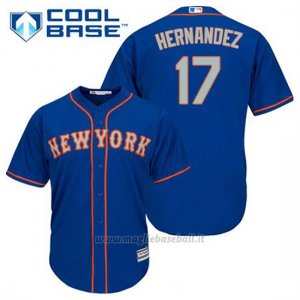 Maglia Baseball Uomo New York Mets Keith Hernandez 17 Blu Alterner Cool Base