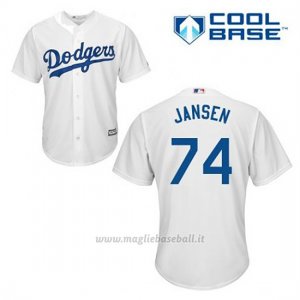Maglia Baseball Uomo Los Angeles Dodgers Kenley Jansen 74 Bianco 1ªCool Base