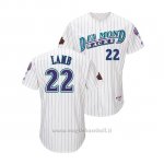 Maglia Baseball Uomo Arizona Diamondbacks Jake Lamb Throwback 1998 Bianco