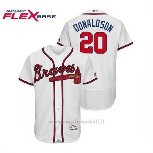 Maglia Baseball Uomo Atlanta Braves Josh Donaldson Flex Base Autentico Collezione 1ªBlanco