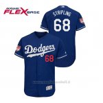 Maglia Baseball Uomo Los Angeles Dodgers Ross Stripling 2019 Entrenamiento De Primavera Flex Base Blu