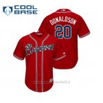 Maglia Baseball Uomo Atlanta Braves Josh Donaldson Cool Base Official Alternato Rojo
