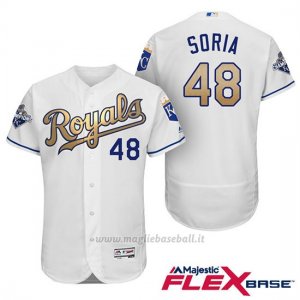 Maglia Baseball Uomo Kansas City Royals Campione 48 Joakim Soria Flex Base Ors