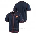Maglia Baseball Uomo Houston Astros Button-down Stitches Team Color Blu