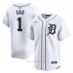 Maglia Baseball Uomo Detroit Tigers #1 Dad Home Limited Bianco