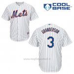 Maglia Baseball Uomo New York Mets Curtis Granderson 3 Bianco 1ªCool Base