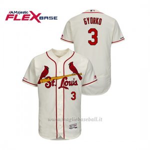 Maglia Baseball Uomo St. Louis Cardinals Jedd Gyorko 150th Aniversario Patch Autentico Flex Base Crema