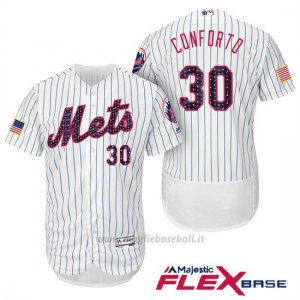Maglia Baseball Uomo New York Mets 2017 Estrellas y Rayas Michael Conforto Bianco Flex Base