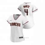Maglia Baseball Donna Arizona Diamondbacks Ketel Marte 2020 Replica Primera Bianco