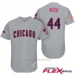 Maglia Baseball Uomo Chicago Cubs 2017 Estrellas y Rayas Cubs 44 Anthony Rizzo Grigio Flex Base