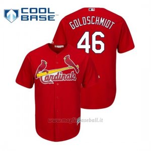 Maglia Baseball Uomo St. Louis Cardinals Paul Goldschmidt Cool Base Majestic Alternato Rojo